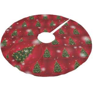 Elegantes Weihnachtsbaumgeschenk Polyester Weihnachtsbaumdecke