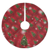 Elegantes Weihnachtsbaumgeschenk Polyester Weihnachtsbaumdecke (Vorderseite)