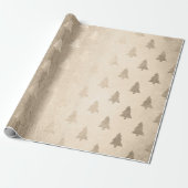 Elegantes Weihnachtsbaummuster der modernen Rose Geschenkpapier (Ungerollt)