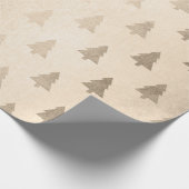 Elegantes Weihnachtsbaummuster der modernen Rose Geschenkpapier (Ecke)