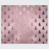 Elegantes Weihnachtsbaummuster der modernen Rose Geschenkpapier (Flach)