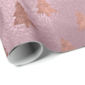 Elegantes Weihnachtsbaummuster der modernen Rose Geschenkpapier (Rolleneckpunkt)