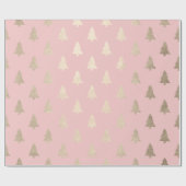 Elegantes Weihnachtsbaummuster der modernen Rose Geschenkpapier (Flach)