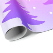 Elegantes Weihnachtsbaummuster Geschenkpapier (Rolleneckpunkt)