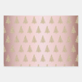 Elegantes Weihnachtsbaummuster Geschenkpapier Set (Vorderseite 2)