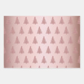 Elegantes Weihnachtsbaummuster Geschenkpapier Set (Vorderseite)