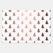 Elegantes Weihnachtsbaummuster Geschenkpapier Set (Vorderseite)