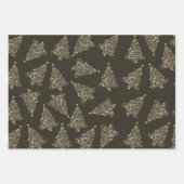 Elegantes Weihnachtsbaummuster Geschenkpapier Set (Vorderseite 2)