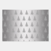 Elegantes Weihnachtsbaummuster Geschenkpapier Set (Vorderseite 3)