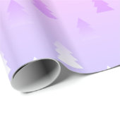 Elegantes Weihnachtsbaummuster holografisch Geschenkpapier (Rolleneckpunkt)