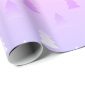 Elegantes Weihnachtsbaummuster holografisch Geschenkpapier (Rolleneckpunkt)