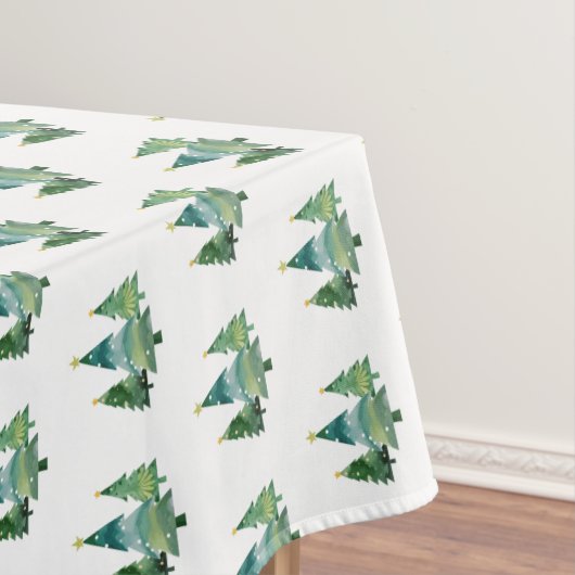 Elegantes Weihnachtsbaummuster Tischdecke (Beispiel)