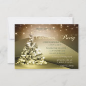 Elegantes Weihnachtsbaumunternehmen Weihnachts-Par Einladung (Vorderseite)