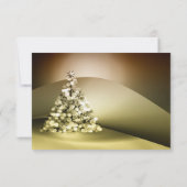 Elegantes Weihnachtsbaumunternehmen Weihnachts-Par Einladung (Rückseite)