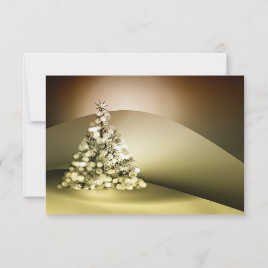 Elegantes Weihnachtsbaumunternehmen Weihnachts-Par Einladung (Rückseite)