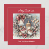 Elegantes Weihnachtsbild Feiertagskarte (Vorne/Hinten)