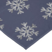 Elegantes Weihnachtsblaues silbernes Tischdecke (Schrägansicht)