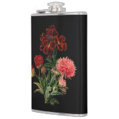 Elegantes Weihnachtsblumenmotiv Flachmann (Links)