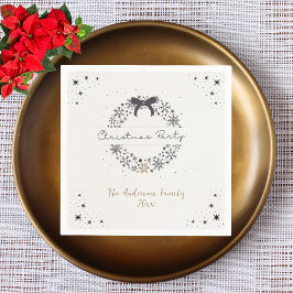 Elegantes Weihnachtsbuch Napkin Party Serviette