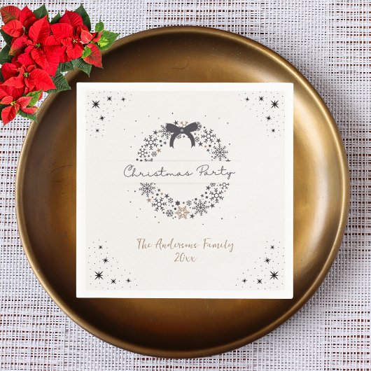 Elegantes Weihnachtsbuch Napkin Party Serviette