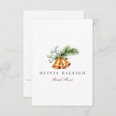 Elegantes Weihnachtsdekor Bridal Dusche Einladung (Vorne/Hinten)