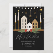 Elegantes Weihnachtsdekor Illustriertes Party Einladung (Vorderseite)