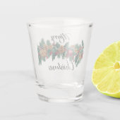 Elegantes Weihnachtsdekor Schnapsglas (Rückseite)