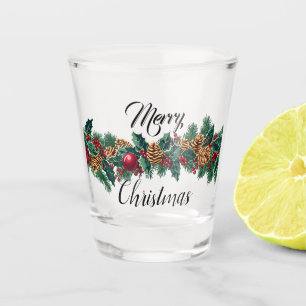 Elegantes Weihnachtsdekor Schnapsglas