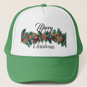 Elegantes Weihnachtsdekor Truckerkappe