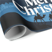 Elegantes Weihnachtsdesign - Der Stern von Bethleh Geschenkpapier (Rolleneckpunkt)