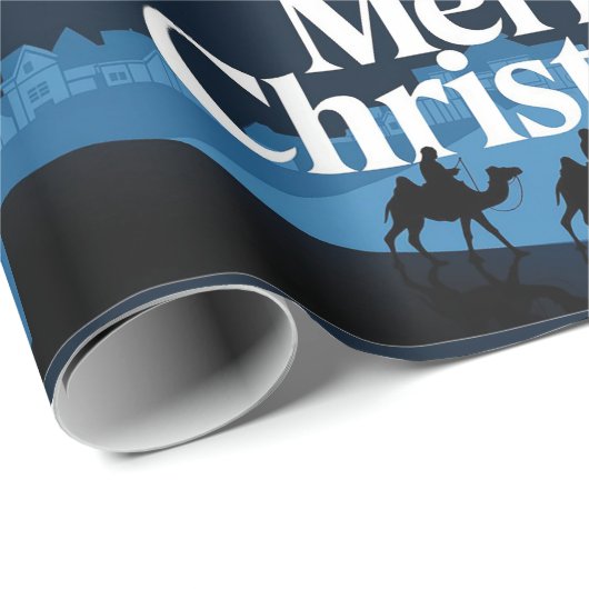Elegantes Weihnachtsdesign - Der Stern von Bethleh Geschenkpapier (Rolleneckpunkt)