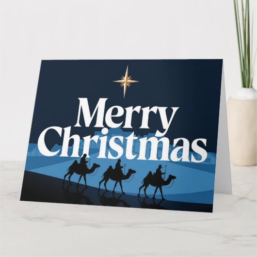 Elegantes Weihnachtsdesign - Der Stern von Bethleh Karte (Vorderseite)