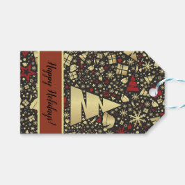 Elegantes Weihnachtsdesign Geschenkanhänger