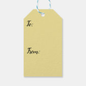 Elegantes Weihnachtsdesign Geschenkanhänger (Rückseite)