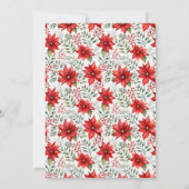 Elegantes Weihnachtsessen Einladung (Rückseite)