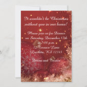 Elegantes Weihnachtsessen Einladung (Vorderseite)