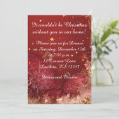 Elegantes Weihnachtsessen Einladung (Stehend Vorderseite)