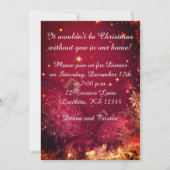 Elegantes Weihnachtsessen Einladung (Vorderseite)