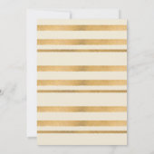 Elegantes Weihnachtsessen Party Einladung (Rückseite)