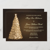 Elegantes Weihnachtsfest Einladung (Vorne/Hinten)