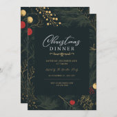 Elegantes Weihnachtsfest Einladung Celebrate (Vorne/Hinten)