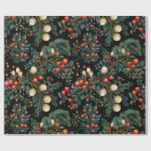 Elegantes Weihnachtsfest Geschenkpapier (Flach)