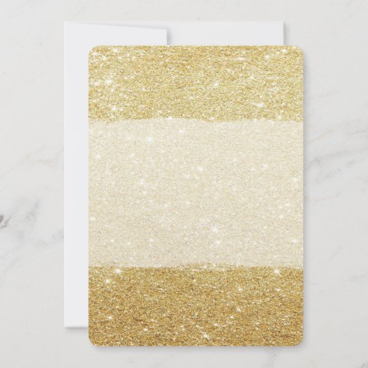 Elegantes Weihnachtsfest , Glitterie , Weihnachtsf Einladung (Rückseite)