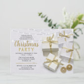 Elegantes Weihnachtsfest im Unternehmen Einladung (Stehend Vorderseite)