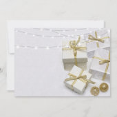 Elegantes Weihnachtsfest im Unternehmen Einladung (Rückseite)