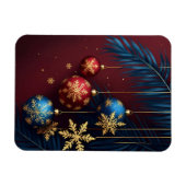 Elegantes Weihnachtsfest Magnet (Horizontal)