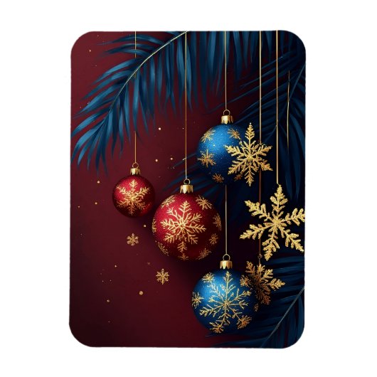 Elegantes Weihnachtsfest Magnet (Vertikal)
