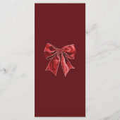 Elegantes Weihnachtsfest Menükarte (Rückseite)