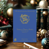 Elegantes Weihnachtsfest mit Champagner Toast Einladung