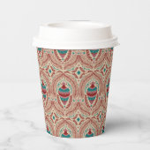 Elegantes Weihnachtsfest Pappbecher (Rückseite)